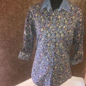 Floral Denim Shirt